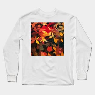 Bright Autumn Leaves Long Sleeve T-Shirt